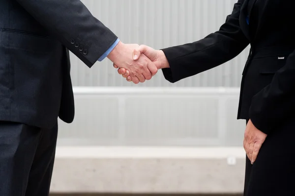 Handshake izolovaných na obchodní zázemí Stock Fotografie