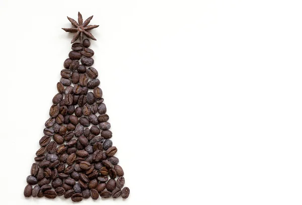 Árbol de Navidad sobre fondo blanco aislado — Foto de Stock