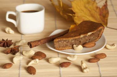 kabak pasta bir fincan kahve ile görev yaptı.