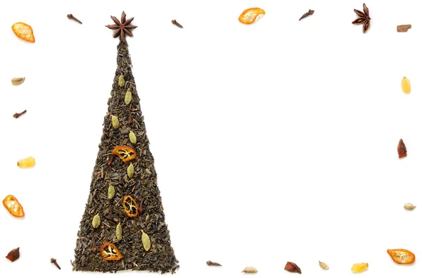 çay Noel ağacı kartpostal yaptı