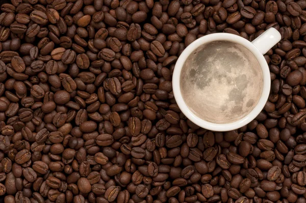 Moon coffee — Stock Photo, Image