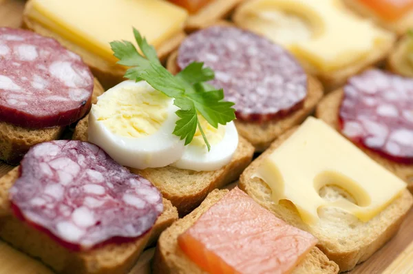 Snacks for buffet — Stock Photo, Image