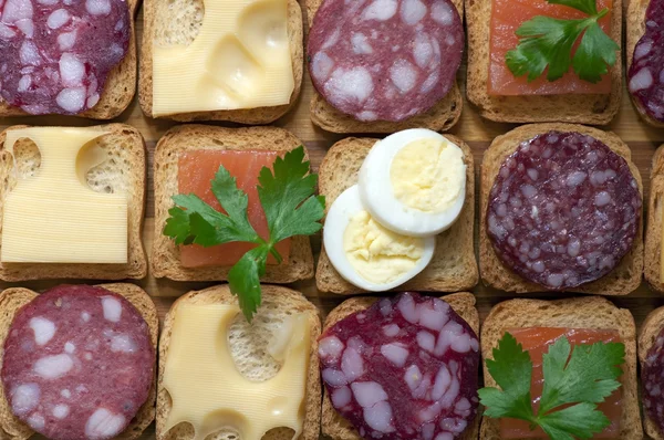 Snacks for buffet — Stock Photo, Image