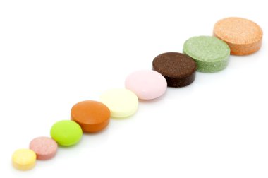 satırdaki çeşitli tabletleri