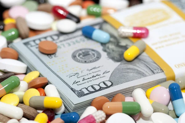 Money and drugs — Stock Photo, Image