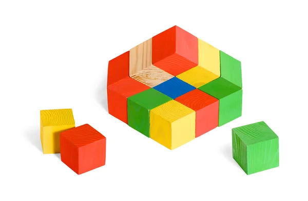 Jouet Unreal, construction de cubes impossible, illusion — Photo