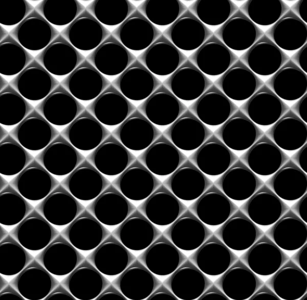 Steel grid with round holes seamless background — Stock Photo, Image