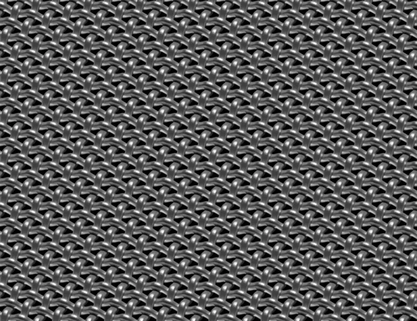 Braided wire steel grid industrial seamless background — Stock Photo, Image