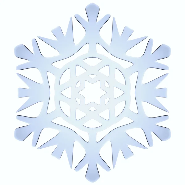 Copo de nieve decorativa azul — Foto de Stock