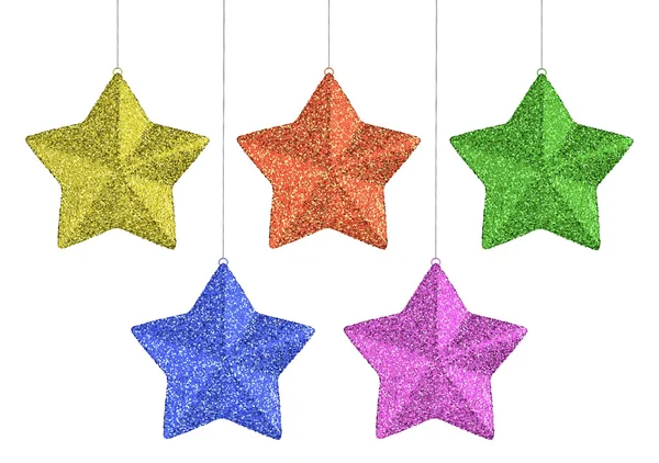 Estrelas de Natal conjunto — Fotografia de Stock