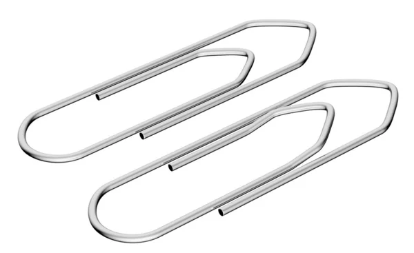 Metal clip diagonal view — Stock Photo, Image