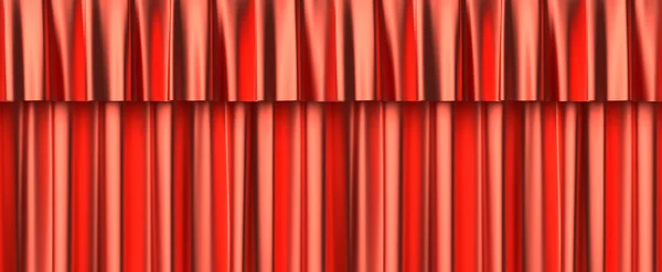Red curtain seamless background — Stock Photo, Image