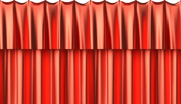 Fundo sem costura cortina de seda vermelha — Fotografia de Stock