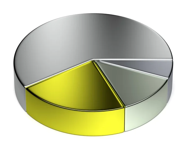 Creatieve abstracte edele metalen cirkeldiagram — Stok fotoğraf