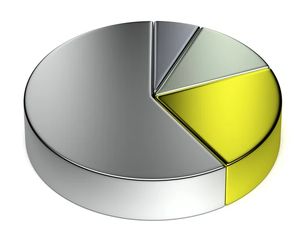 Kreativa abstrakt metall cirkeldiagram — Stockfoto