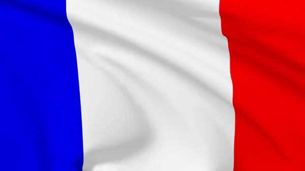法兰西共和国的旗帜 — 图库照片