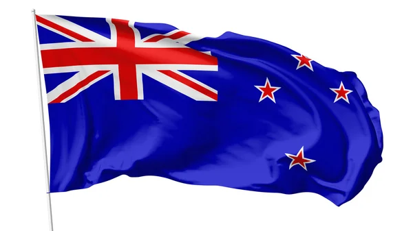 Bandera de Nueva Zelanda en asta — Foto de Stock