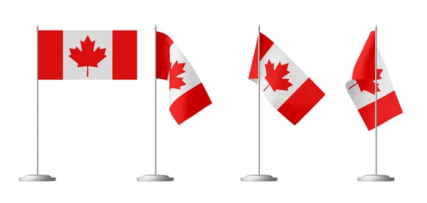 Bandera de la pequeña mesa de Canadá — Foto de Stock