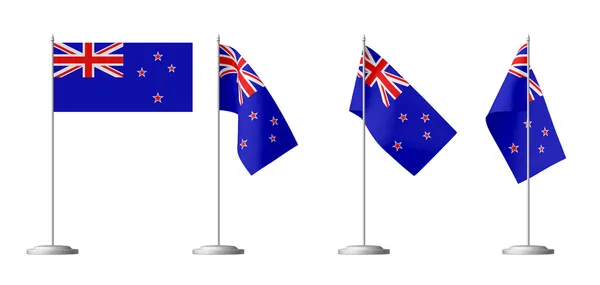 Bandera de la pequeña mesa de Nueva Zelanda — Foto de Stock