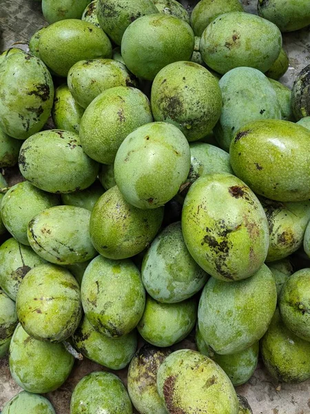 Manalagi Green Mango Mango Varieties East Java Indonesia — Stock Photo, Image