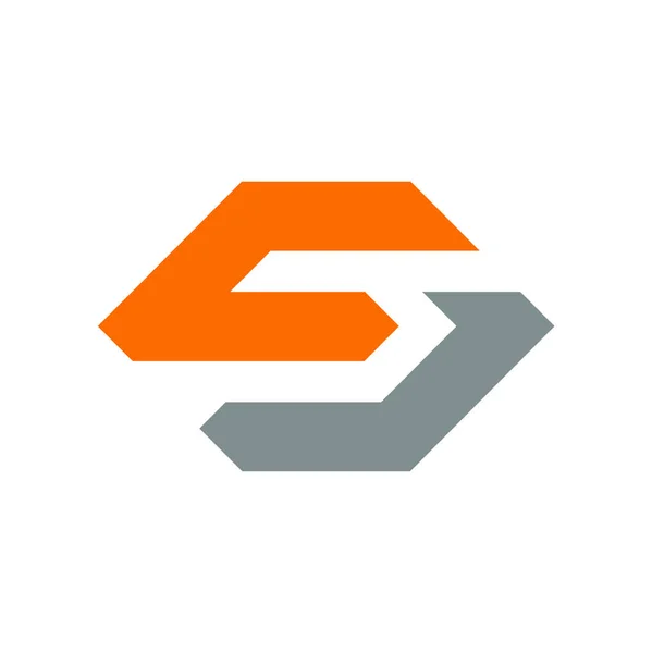 Kreatywny Projekt Logo Litery Wektor Logo Sześciokąta — Wektor stockowy