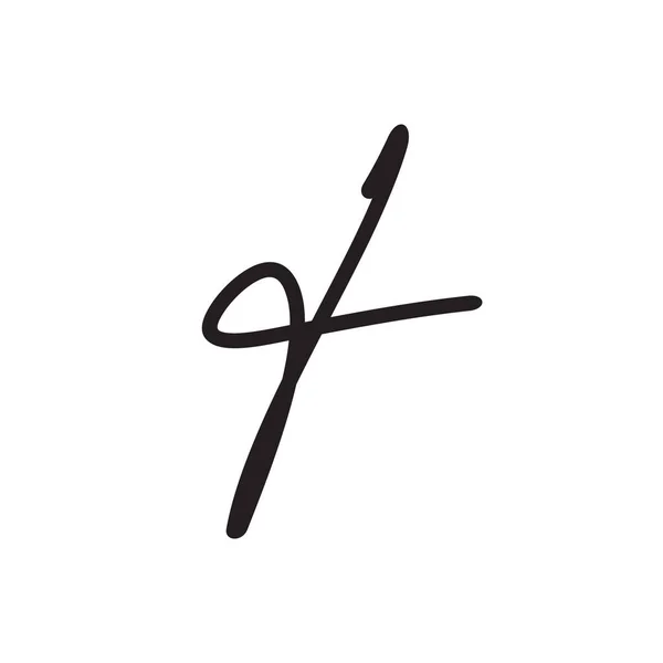 Paraf Initiële Handtekening Mooie Abstracte Signatuur Vector Afbeelding — Stockvector
