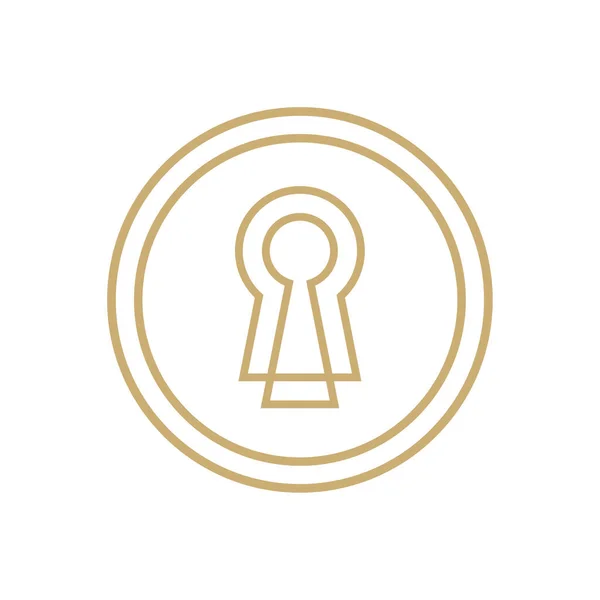 Logotipo Bloqueio Abstrato Para Empresa Negócios Ícone Proteção Rede Vetor — Vetor de Stock