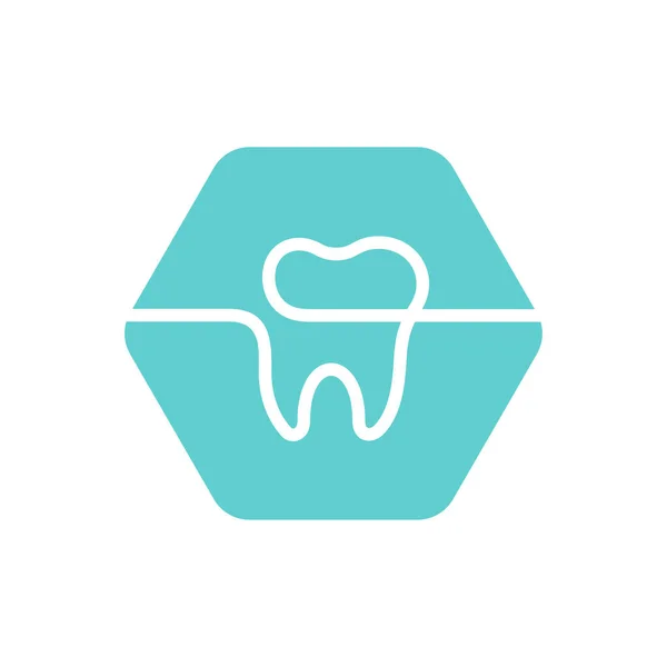 Dental Clinic Logo Template Tooth Icon Vector Dentist Medical Doctor — Stok Vektör