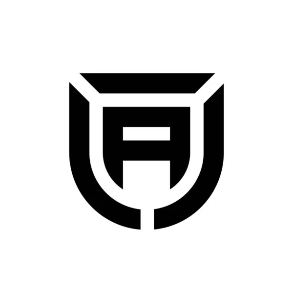 Буква Элементы Шаблона Логотипа Щитов — стоковый вектор