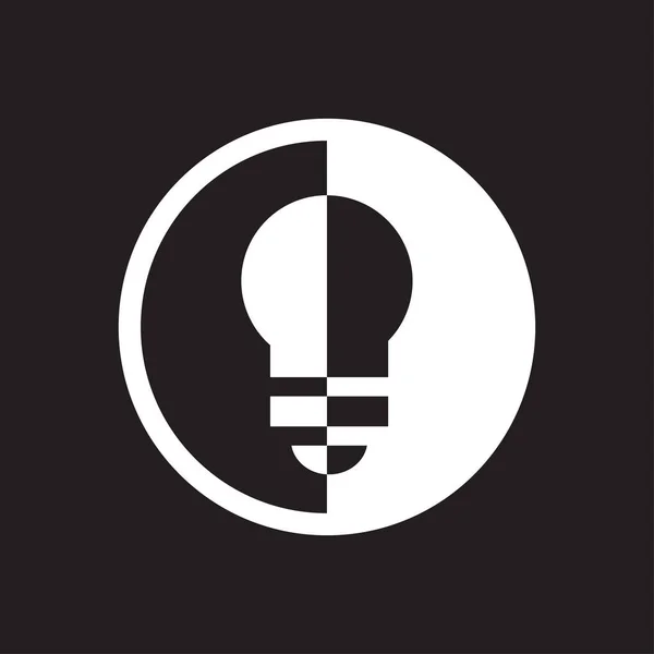 Конструкция Логотипа Лампы Лампочки Векторная Иллюстрация — стоковый вектор