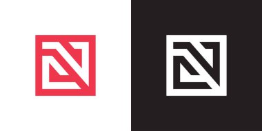 Harf CV veya VC logo tasarım şablon elementleri