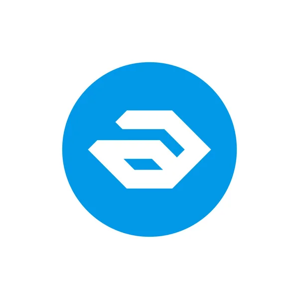 Geometrische Letter Een Logo Icoon Alfabet Een Logotype — Stockvector