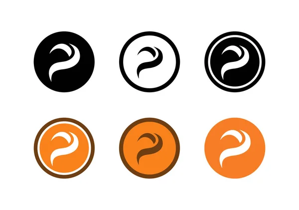Anfangsbuchstabe Logo Designvektor Alphabet Icon Set Flache Vektorillustration — Stockvektor