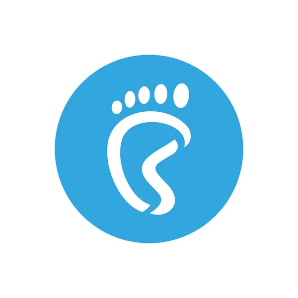 Foot Logo Icon Design Template Podiatry Logo Concept Foot Care — Archivo Imágenes Vectoriales