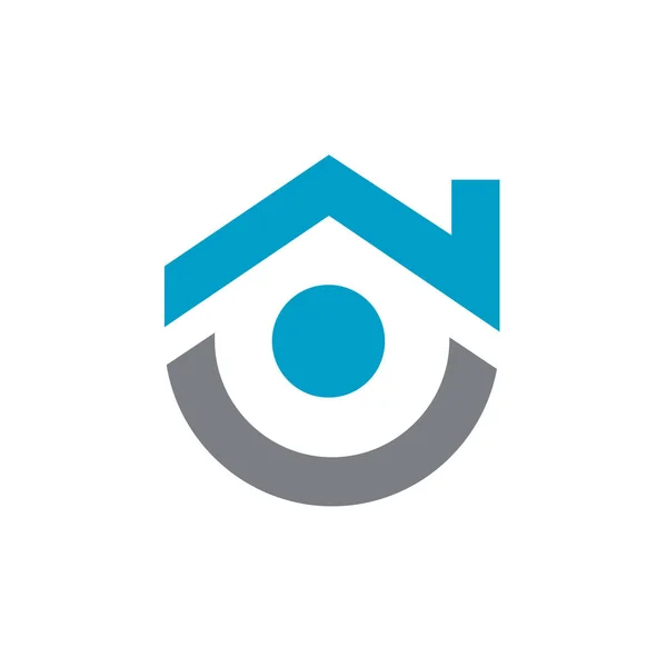 Simple House Logo Template Home Logo Icon Design Property Symbol — Stock vektor