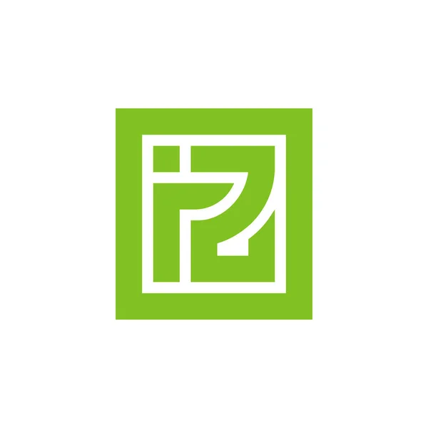 Buchstabe Monogramm Logo Design Vektor Einfaches Geometrisches Logo — Stockvektor