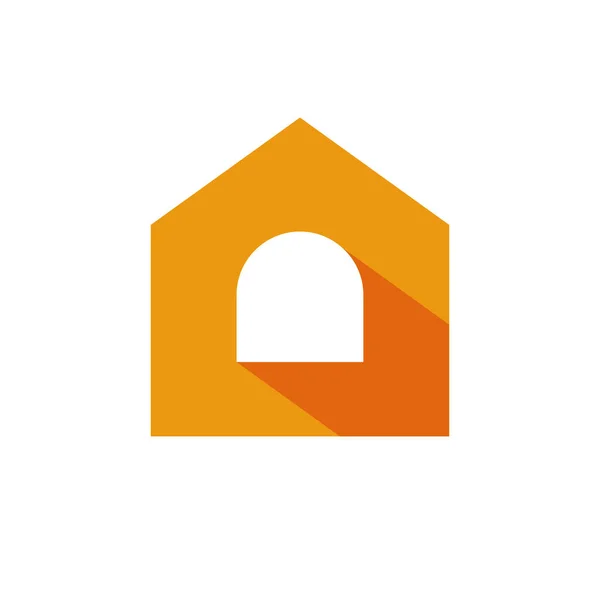 Simple House Logo Icon Design Template Home Logo Vector Flat — Stock vektor