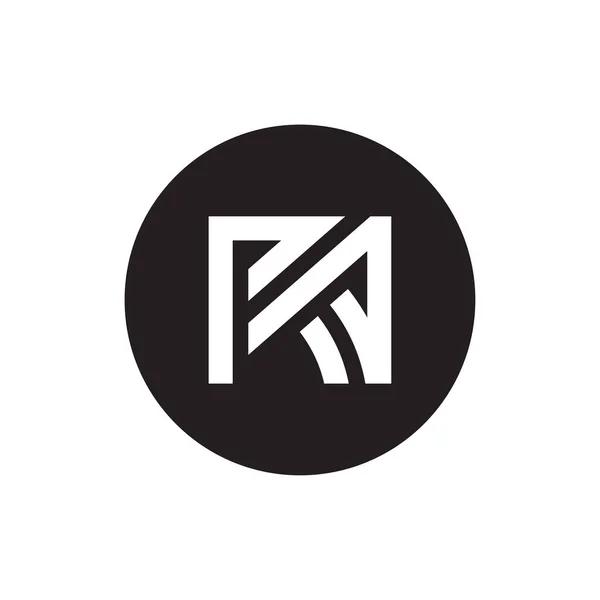 Logo Icon Design Template Elements Black White Color Logo — Vetor de Stock