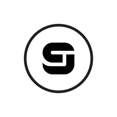 Creative letter CJ logo design, vector illustration