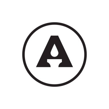 İlk harf Bir mum logosu tasarım şablonu