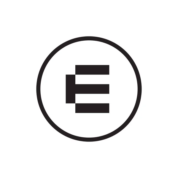 Moderner Buchstabe Logo Icon Design Vektorillustration — Stockvektor