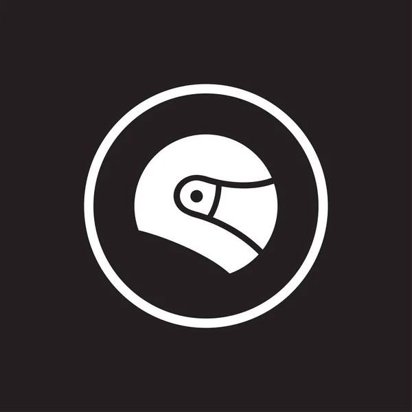 Projekt Logo Kasku Motocyklowego Wektor Ikony Kasku Motocyklowego — Wektor stockowy