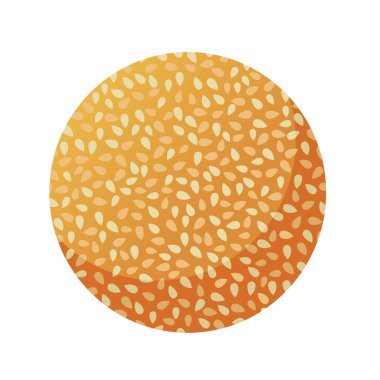 Onde onde veya susam topu çizimi, tatlı pirinç kek topu, jian dui çerez beyaz arka planda izole