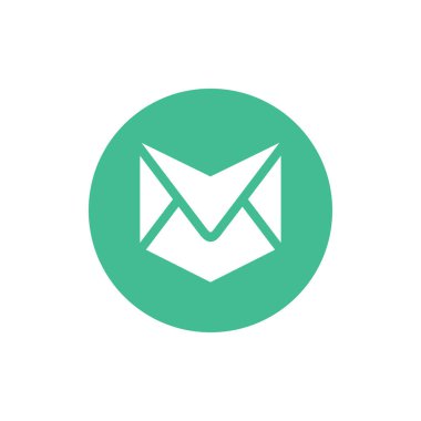 Soyut zarf logo şablonu, e- posta veya harf simgesi tasarımı