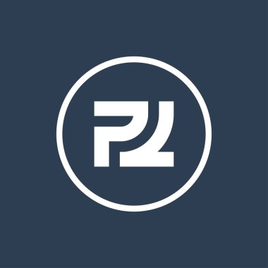 İlk harf PL LP logo şablonu - Vektör