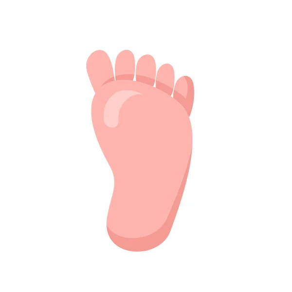 Foot Palm Icon Vector Flat Design Style Illustration Human Body — Stock Vector