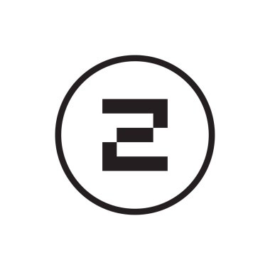 Z harfi logo şablonu, modern logo monogramı