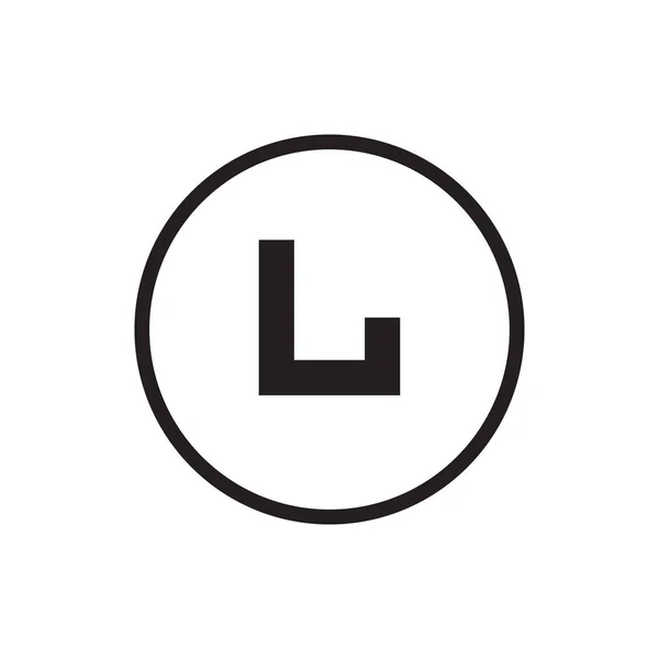 Początkowy Monogram Logo Stylu Sztuki Linii Litera Projekt Ikony — Wektor stockowy