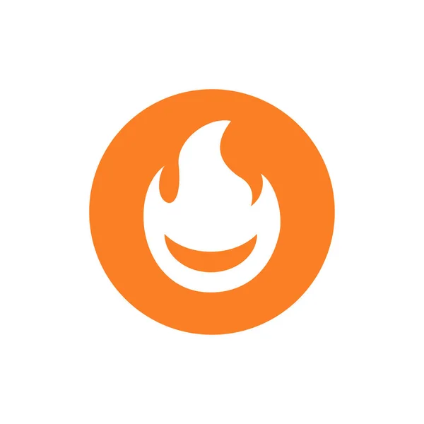 Abstrakt Brandflamma Logotyp Ikon Design Vektor — Stock vektor