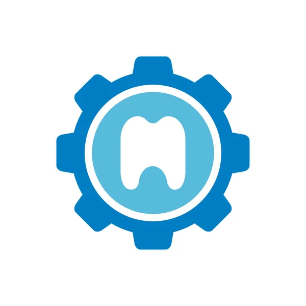 Zahnrad Logo Symbol Design Vektor Zahnrad Logo — Stockvektor